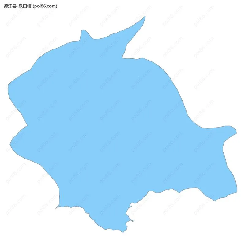 泉口镇边界地图