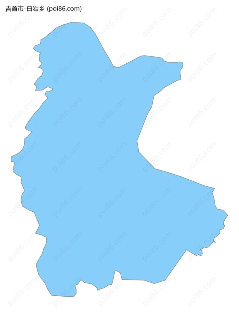 白岩乡边界地图