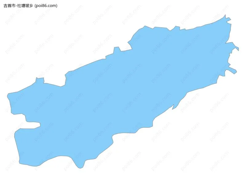 社塘坡乡边界地图