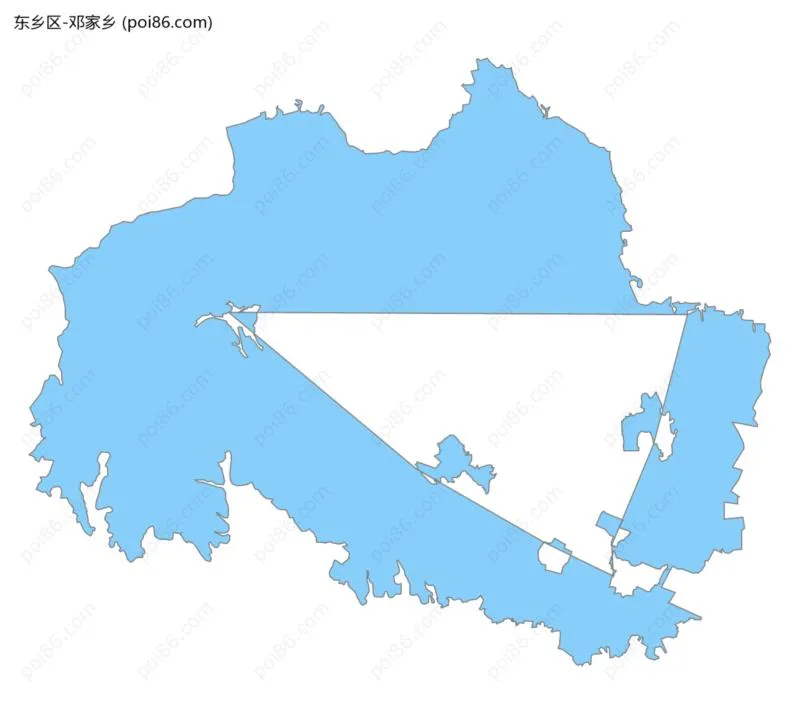 邓家乡边界地图