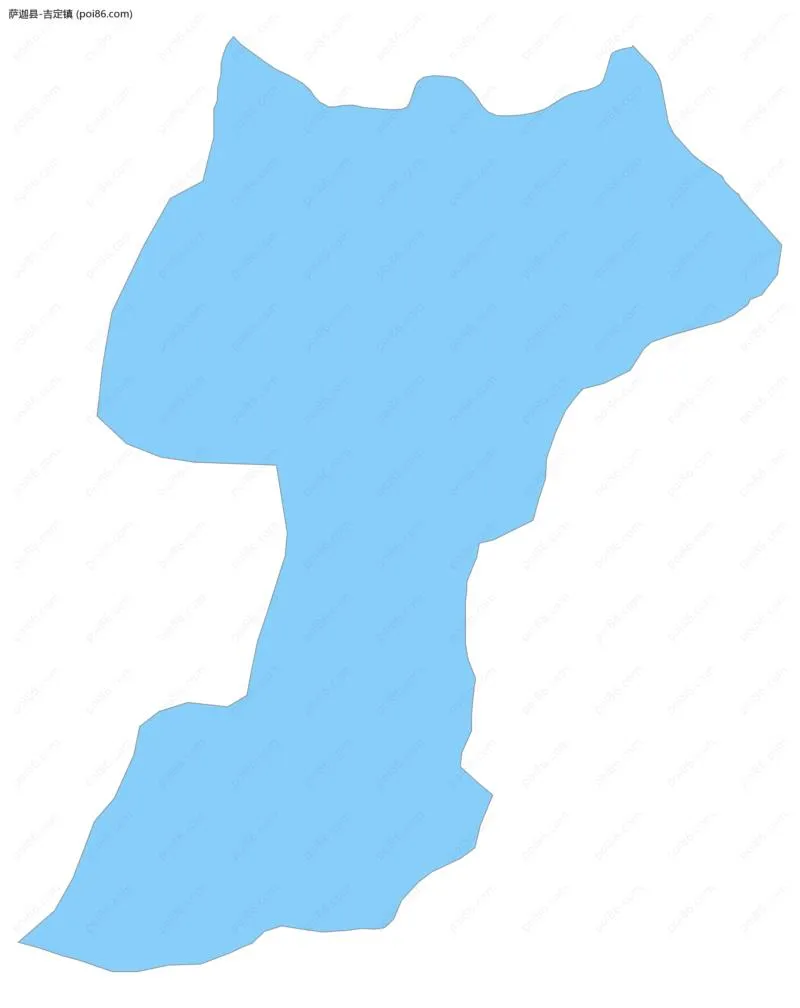 吉定镇边界地图