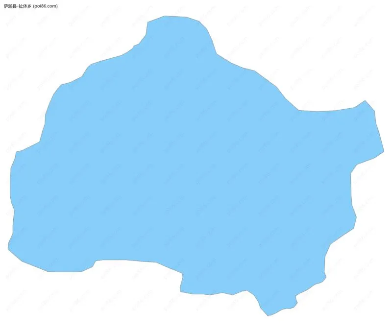 扯休乡边界地图