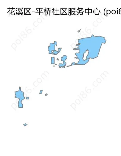 平桥社区服务中心边界地图