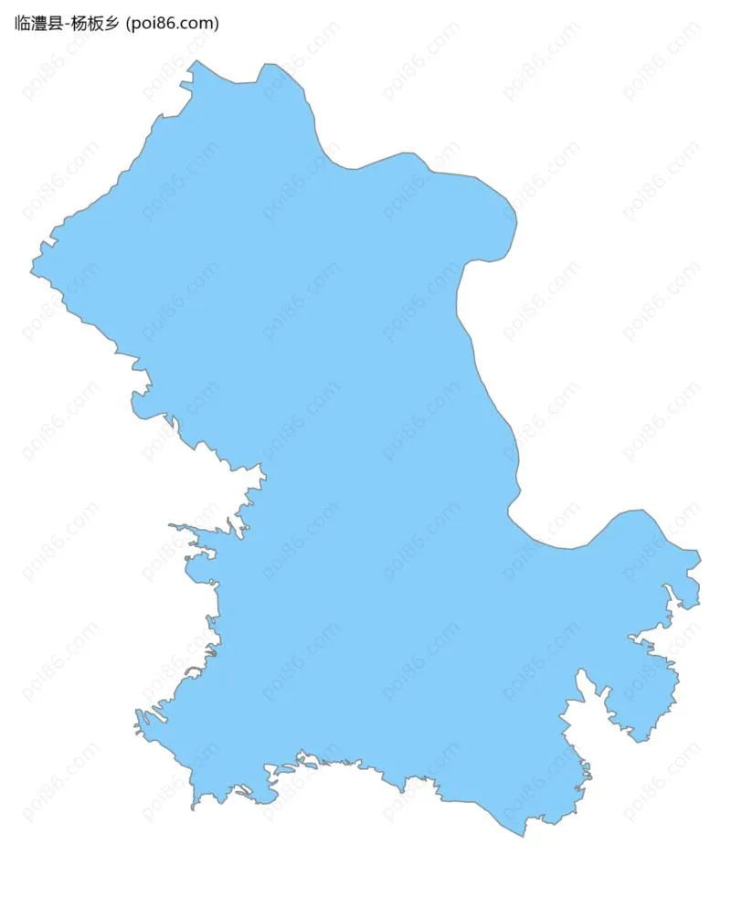 杨板乡边界地图