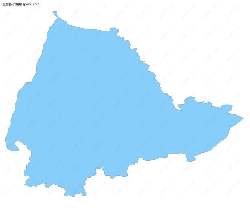 六镇镇边界地图