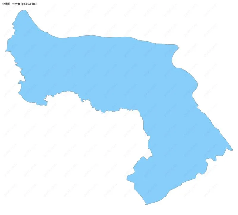 十字镇边界地图