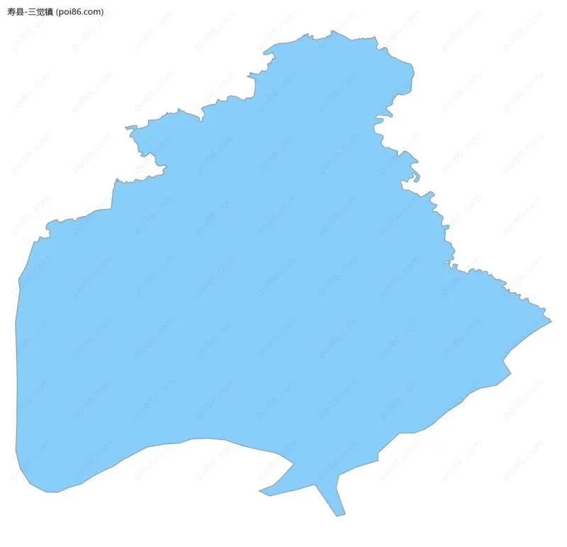 三觉镇边界地图
