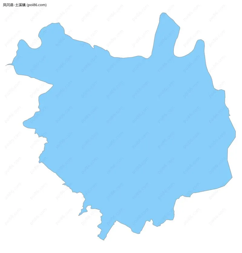 土溪镇边界地图