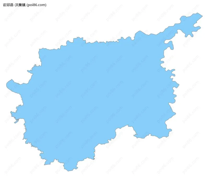 洪集镇边界地图