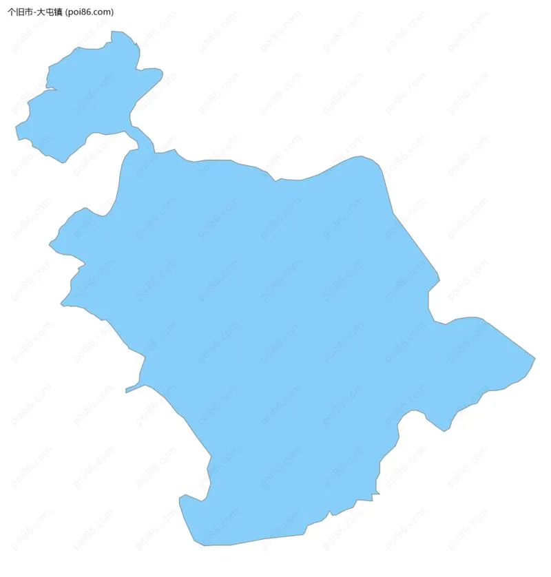 大屯镇边界地图