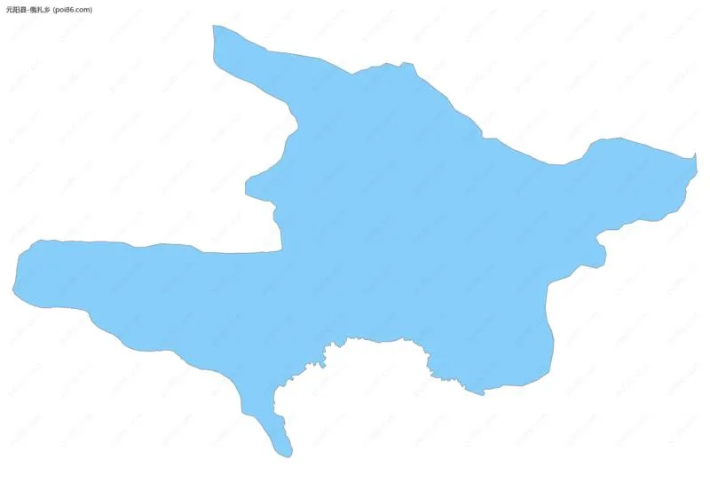 俄扎乡边界地图