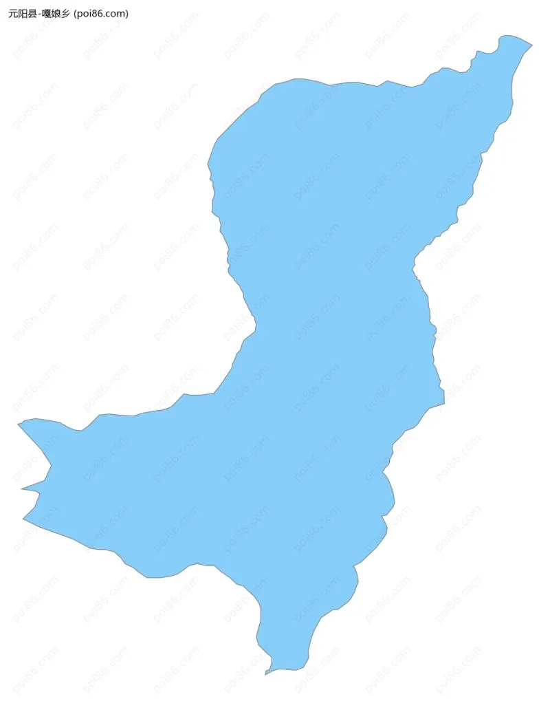 嘎娘乡边界地图