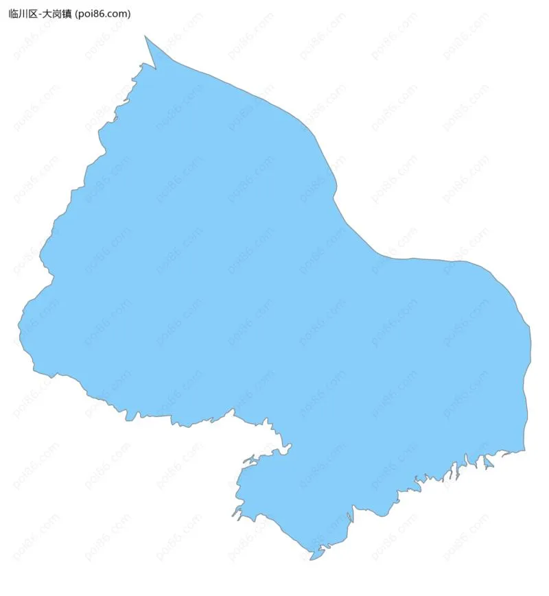 大岗镇边界地图