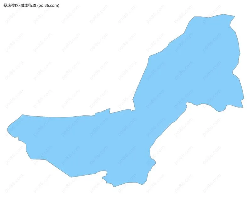 城南街道边界地图