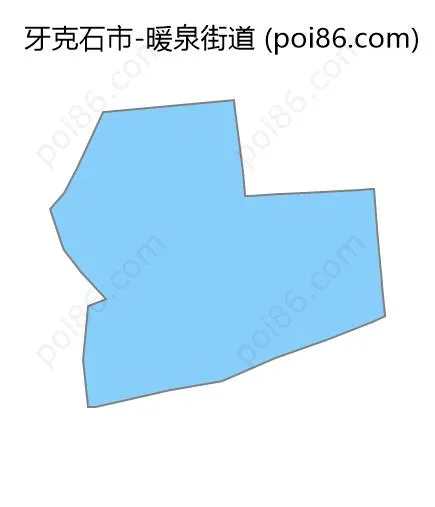 暖泉街道边界地图
