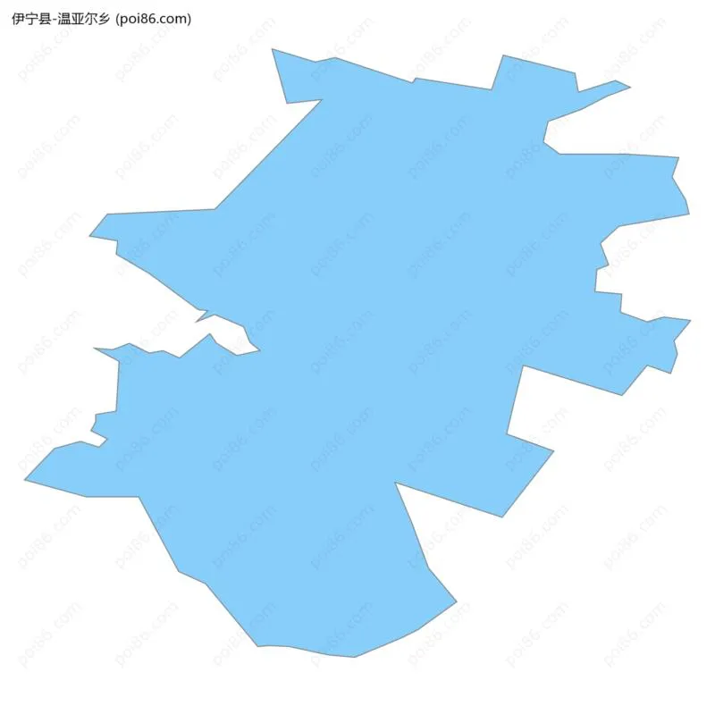 温亚尔乡边界地图