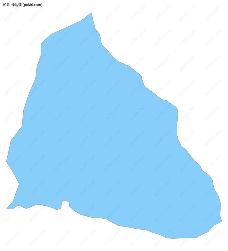 仲达镇边界地图