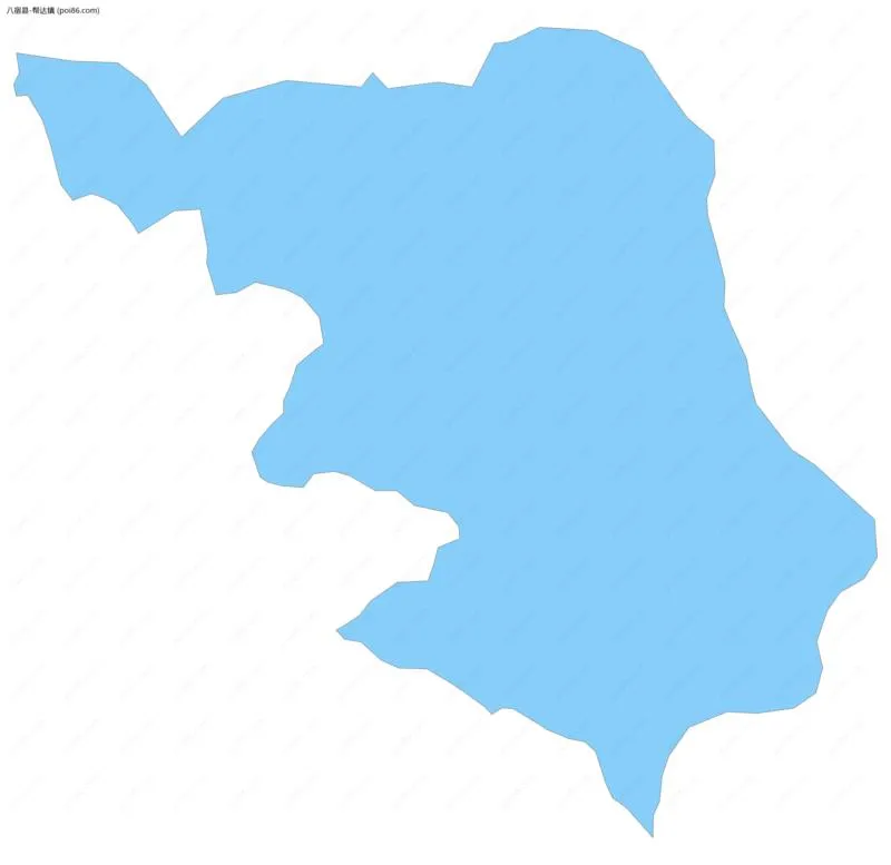 帮达镇边界地图