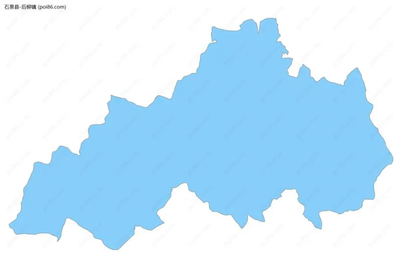 后柳镇边界地图