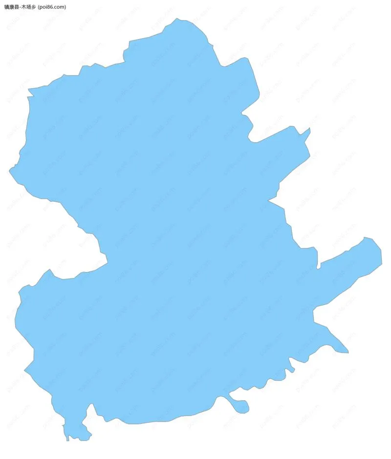 木场乡边界地图