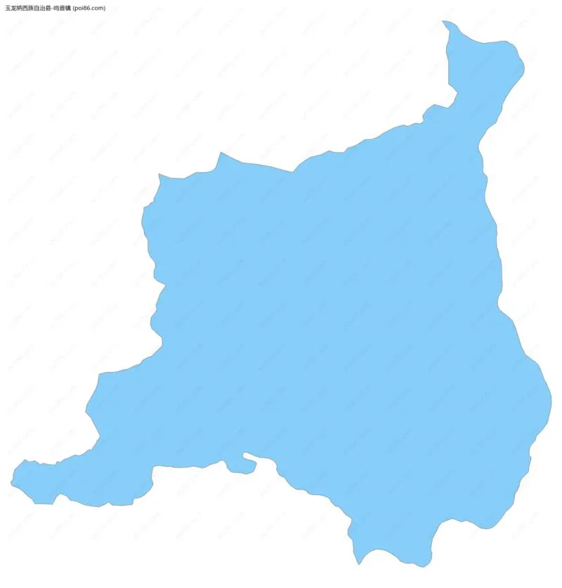 鸣音镇边界地图