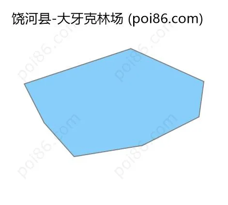 大牙克林场边界地图