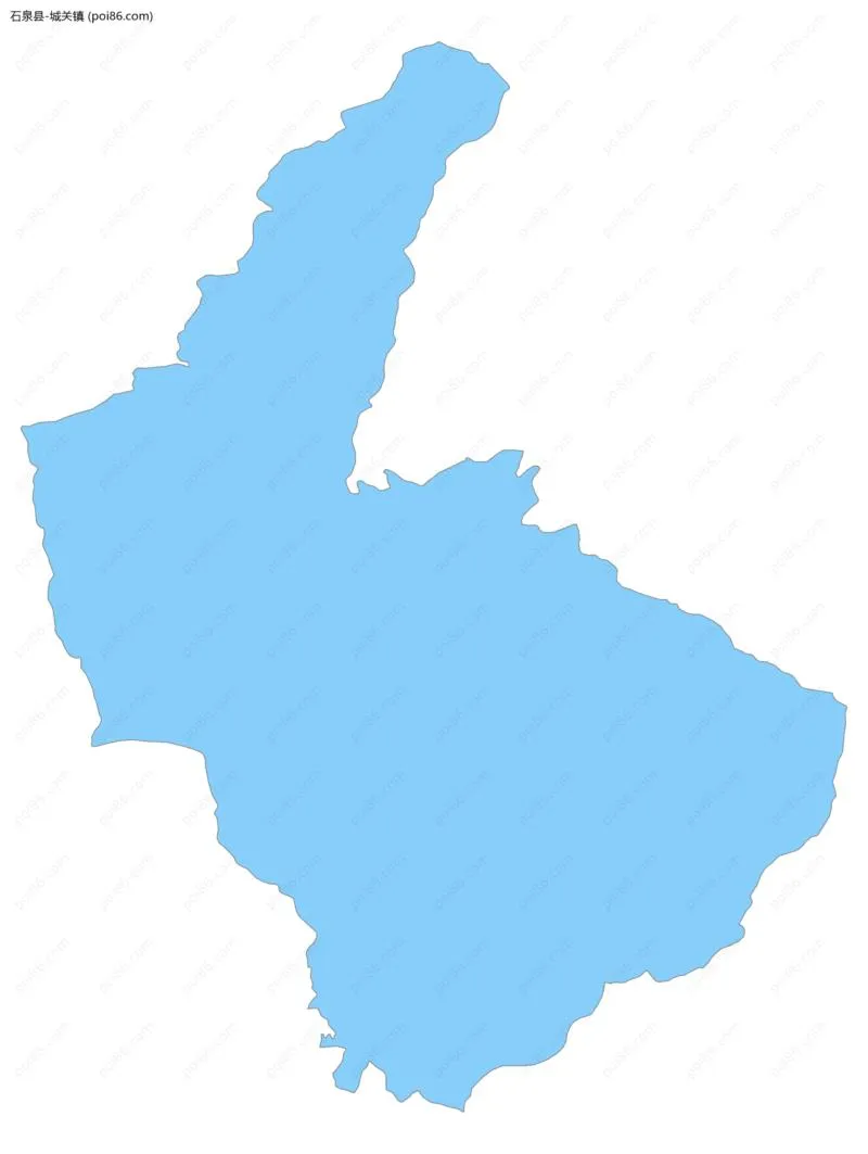 城关镇边界地图