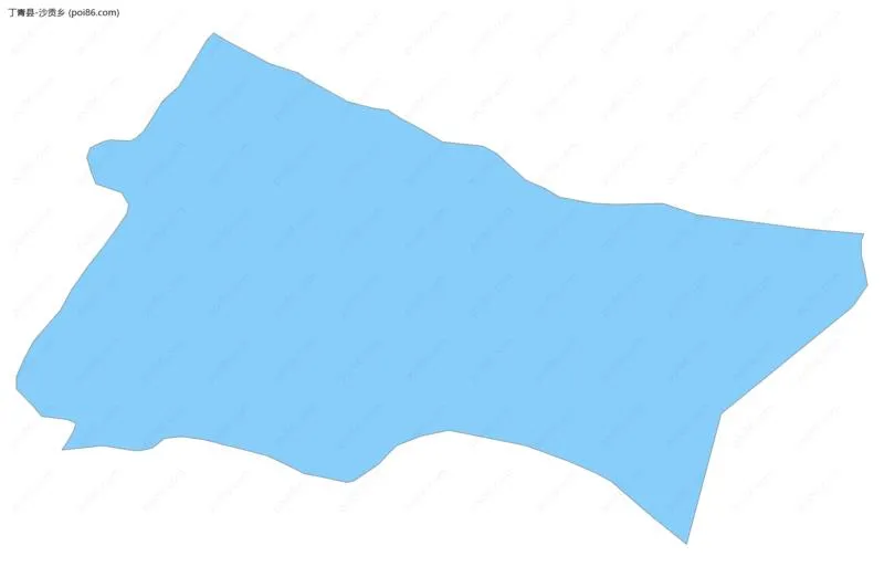 沙贡乡边界地图