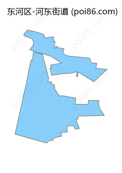 河东街道边界地图