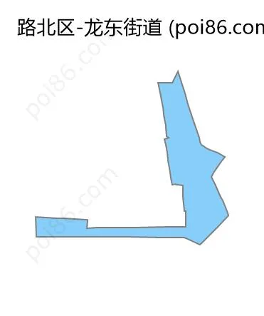 龙东街道边界地图