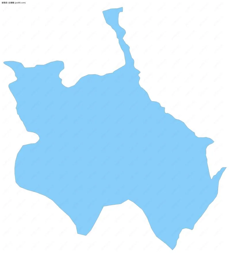 吉塘镇边界地图