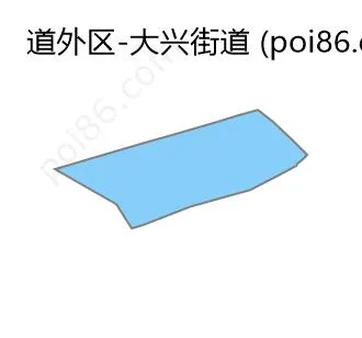 大兴街道边界地图