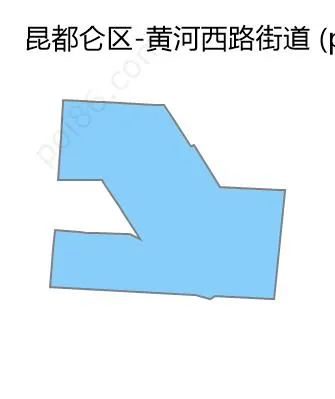 黄河西路街道边界地图