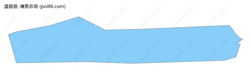 清泉农场边界地图