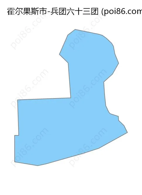 兵团六十三团边界地图