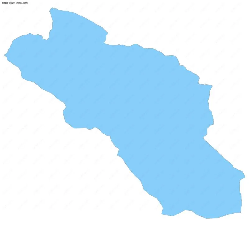 巴日乡边界地图