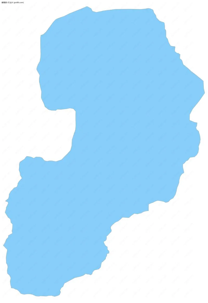 扩达乡边界地图