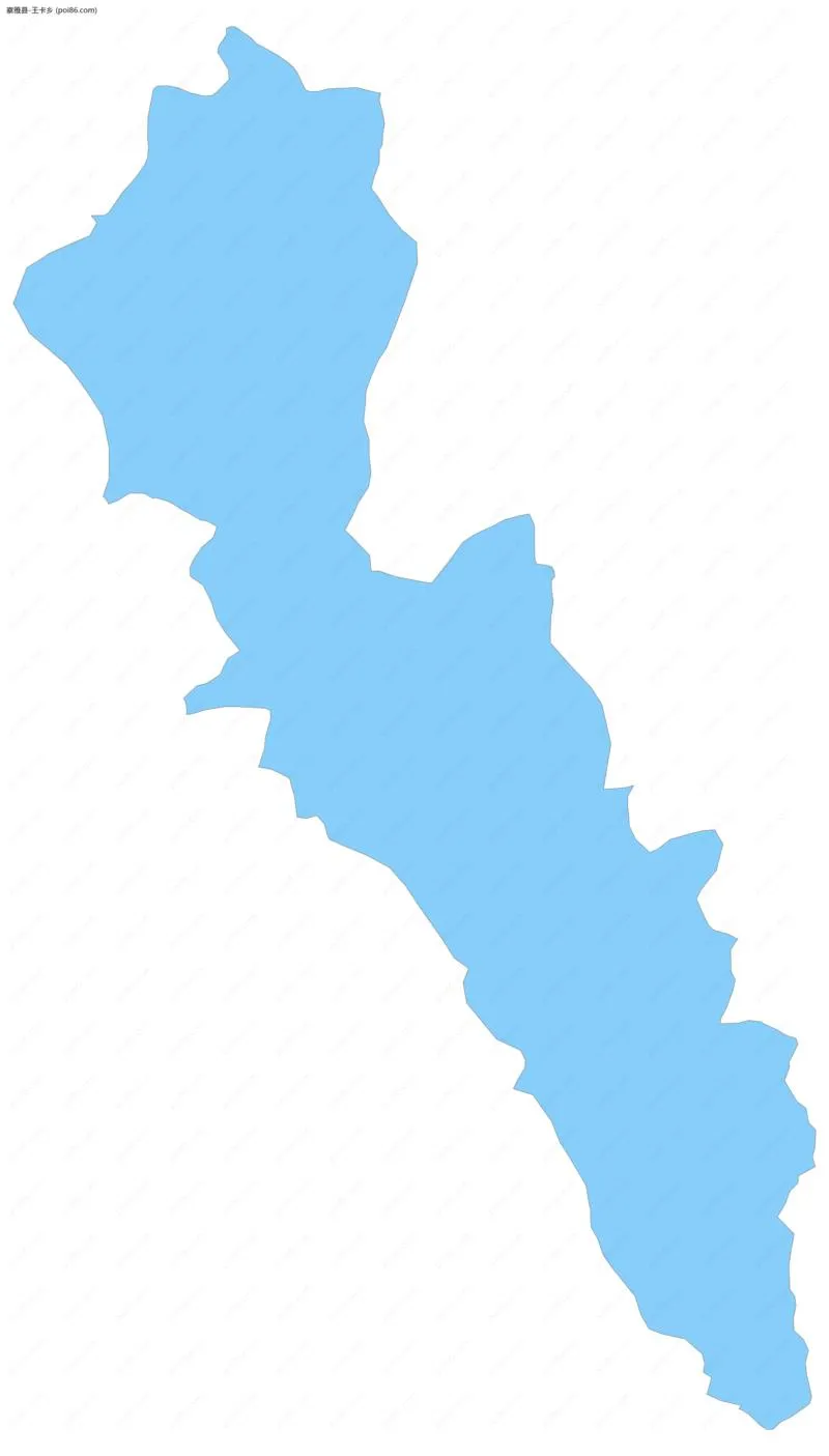 王卡乡边界地图