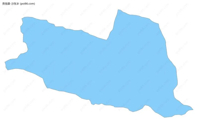 沙东乡边界地图