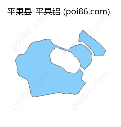 平果铝边界地图