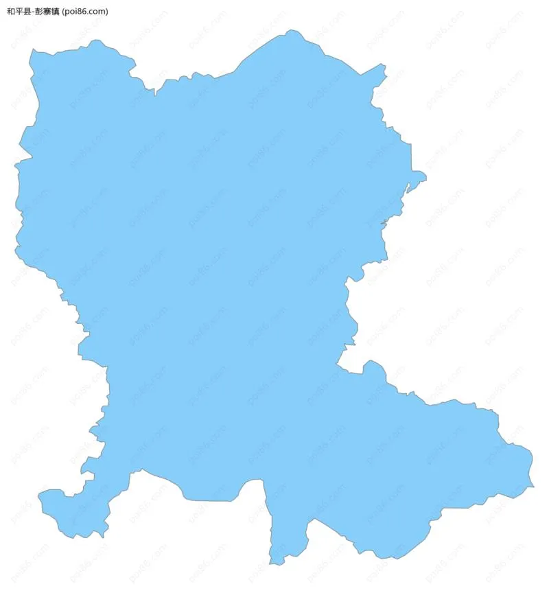 彭寨镇边界地图