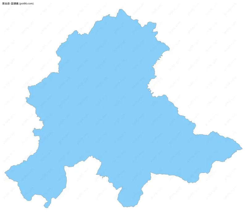 蓝塘镇边界地图