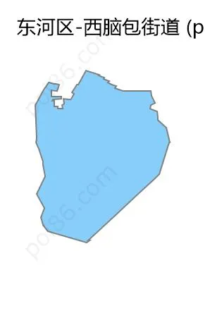 西脑包街道边界地图