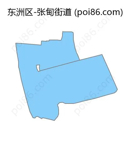 张甸街道边界地图