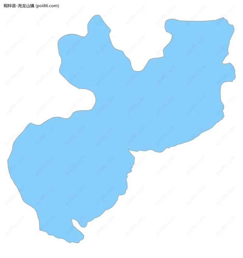尧龙山镇边界地图