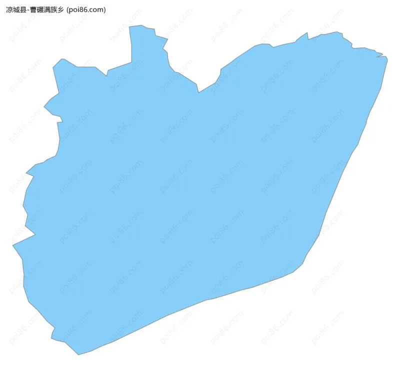 曹碾满族乡边界地图