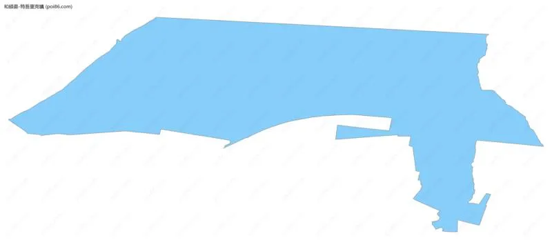 特吾里克镇边界地图