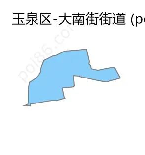 大南街街道边界地图