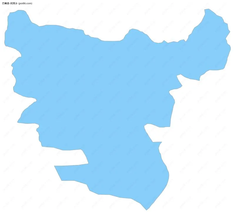 阿秀乡边界地图