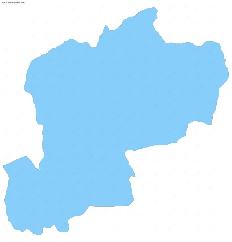 茶曲乡边界地图